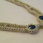 Silber Kette mit Rivolis