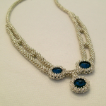 Silber Kette mit Rivolis